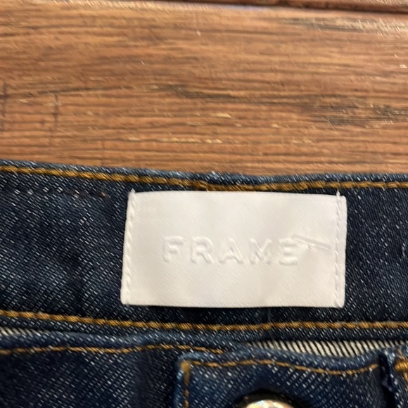 FRAME Le Italien True Straight Jeans Size 24 - Picture 3 of 15